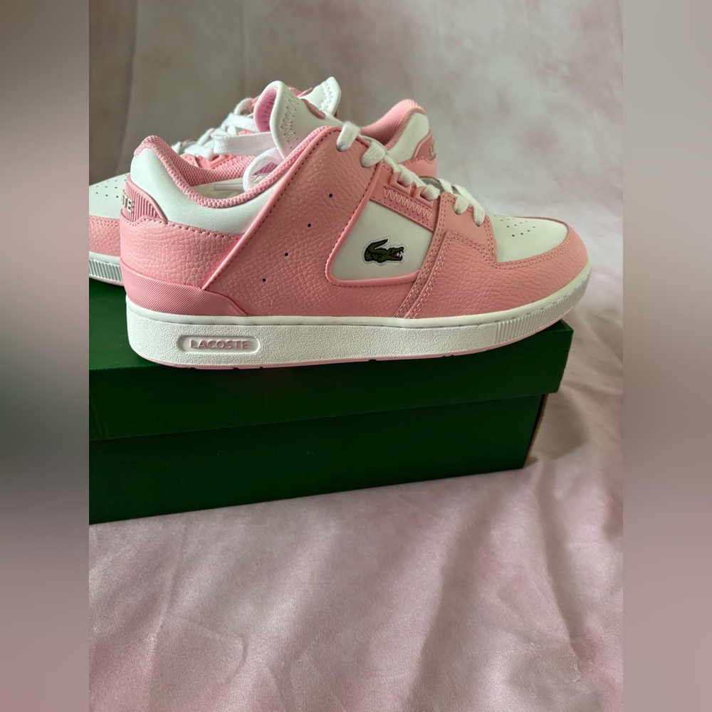 Lacoste Womens' Pink and White Sneakers 9, 8, 7 size